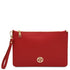 Diva - Leather clutch with chain strap